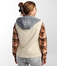 Moto Corduroy Hooded Vest