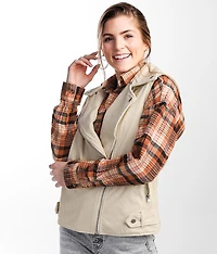 Moto Corduroy Hooded Vest