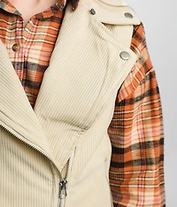 Moto Corduroy Hooded Vest