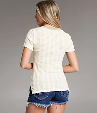 Open Weave Henley