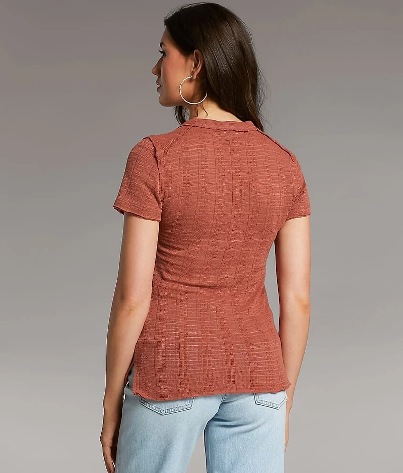 Open Weave Henley