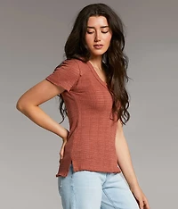 Open Weave Henley
