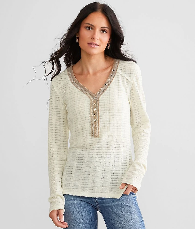 Raw Edge Henley