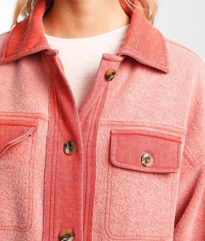 Reverse Fleece Shacket