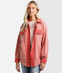 Reverse Fleece Shacket