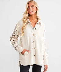 Embroidered Hooded Jacket
