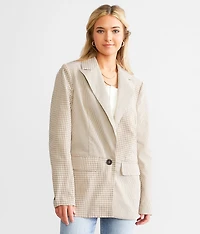 Mixed Plaid Blazer