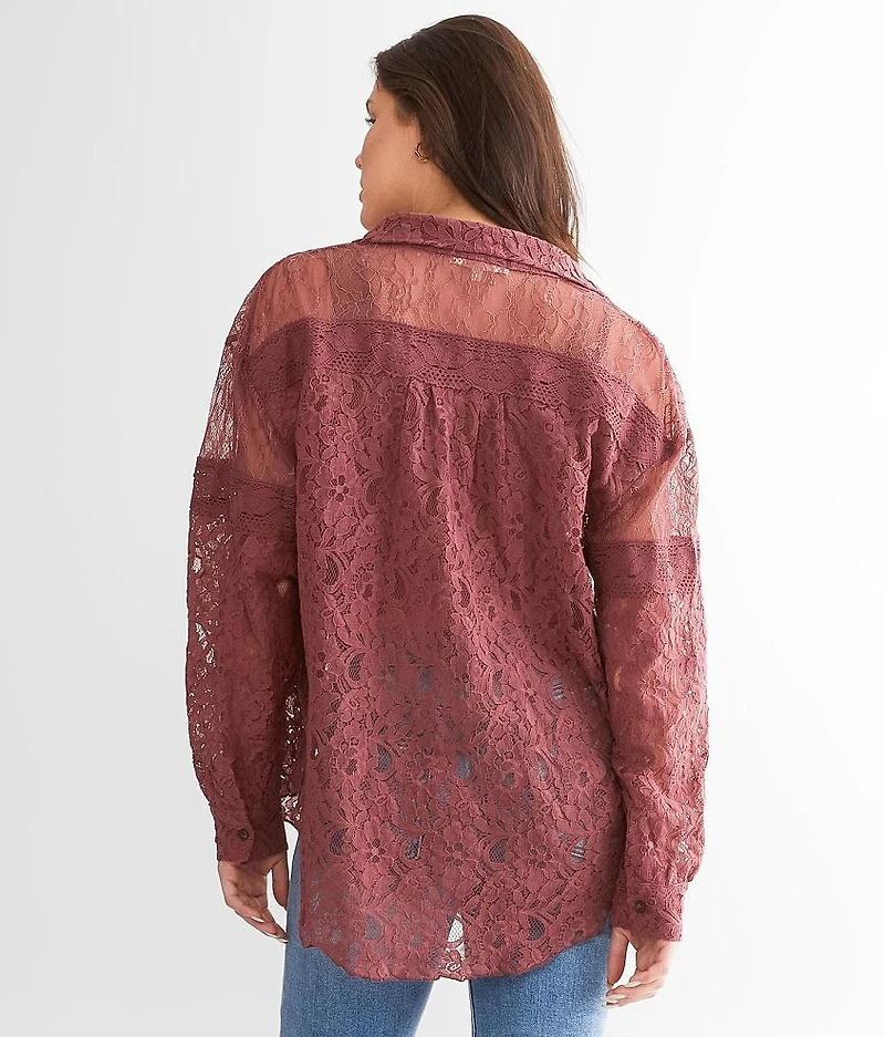 Sheer Lace Blouse