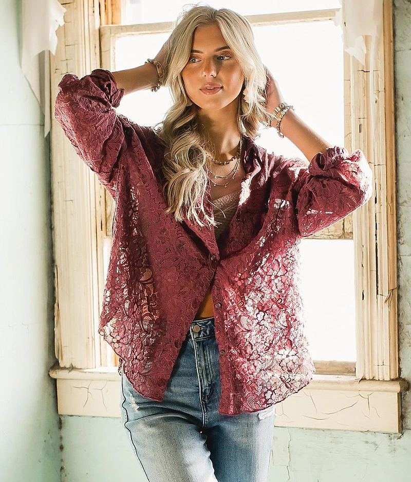 Sheer Lace Blouse