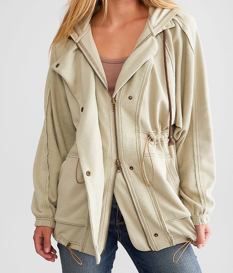 Oversized Hooded Shacket