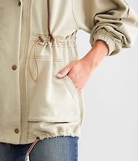 Oversized Hooded Shacket