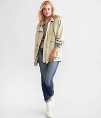Oversized Hooded Shacket