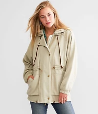 Oversized Hooded Shacket