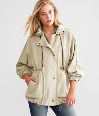 Oversized Hooded Shacket