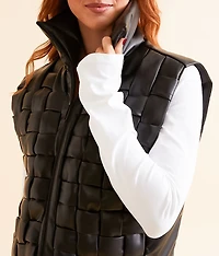 Weaved Puffer Vest