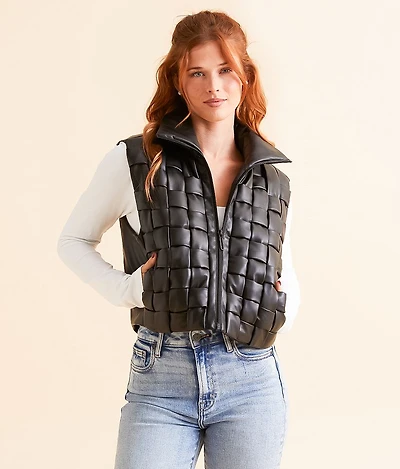 Weaved Puffer Vest