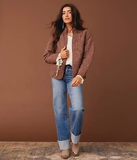 Quilted Flyaway Jacket