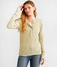 Varigated Rib Henley