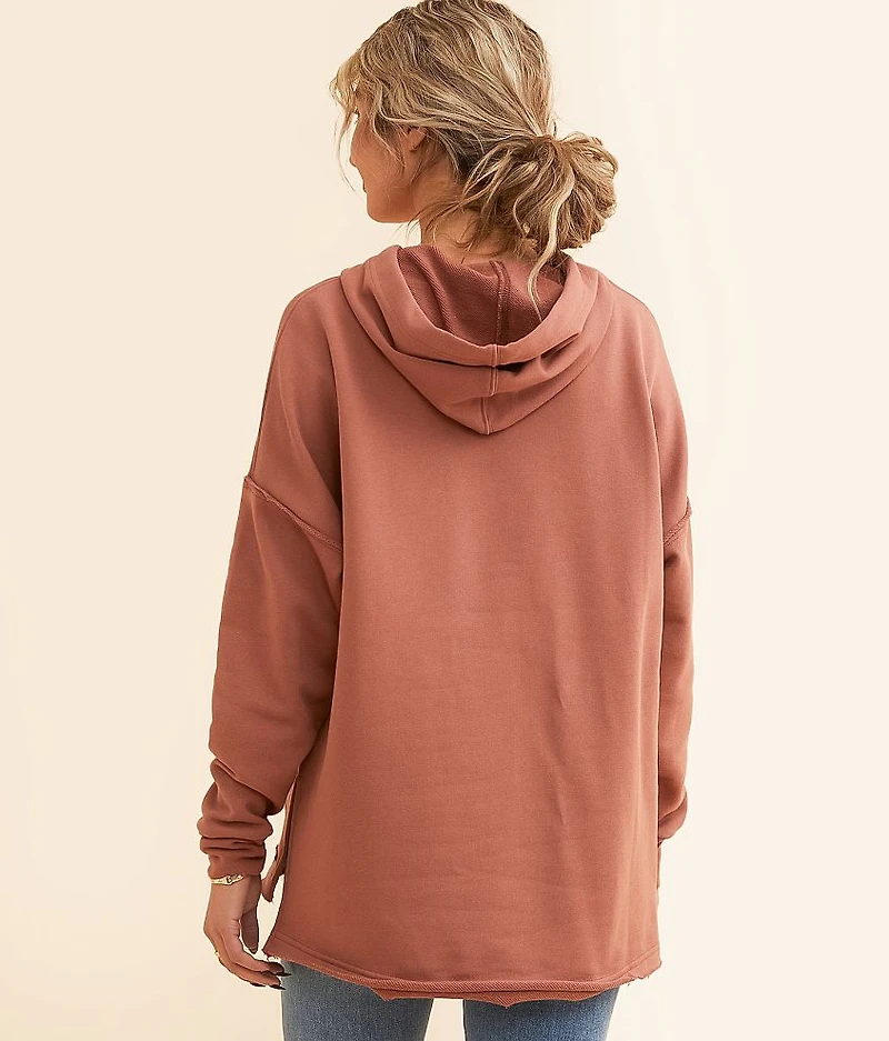 Color Block Hooded Sweatshirt