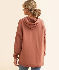 Color Block Hooded Sweatshirt