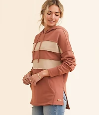 Color Block Hooded Sweatshirt