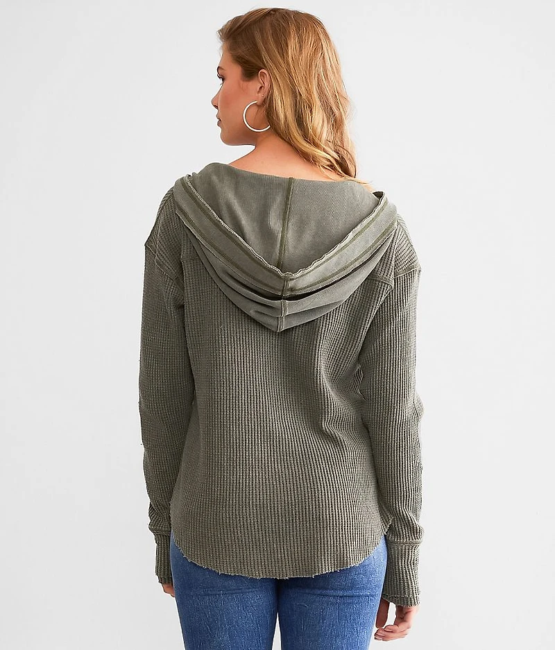 Washed Thermal Hoodie