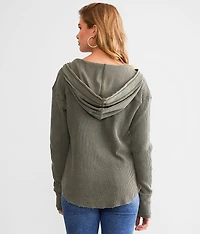 Washed Thermal Hoodie