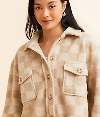 Checkered Fleece Shacket