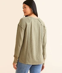 Embroidered Henley