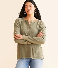 Embroidered Henley
