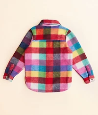 Girls - Plaid Fleece Shacket