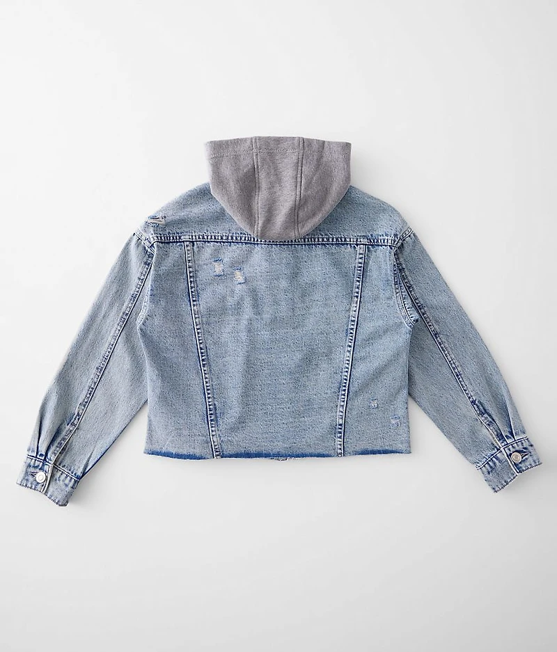 Girls - Hooded Denim Jacket