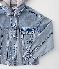 Girls - Hooded Denim Jacket