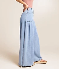 High Rise Wide Leg Cinch Stretch Pant
