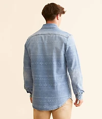Aztec Denim Stretch Shirt