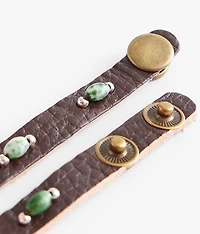 Beaded Leather Bracelet