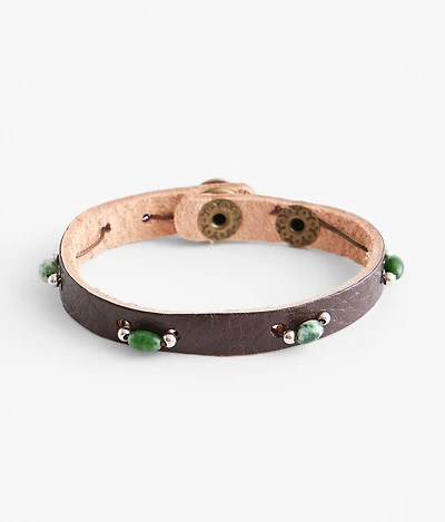 Beaded Leather Bracelet
