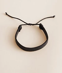 Leather Cross Bracelet