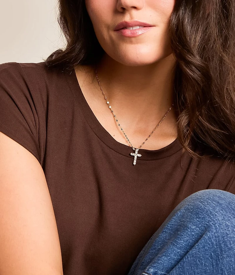 Glitz Cross Necklace