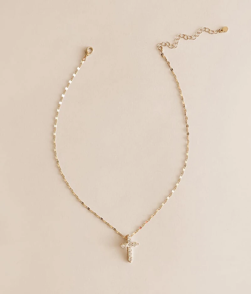 Glitz Cross Necklace