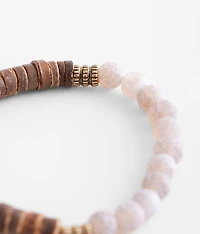 Crackle & Wood Bracelet