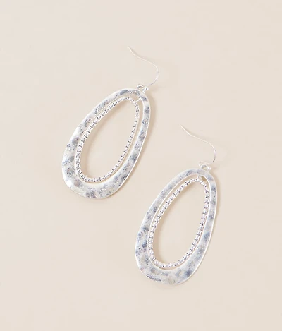 Hammered Drop Earring