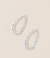 Hammered Drop Earring