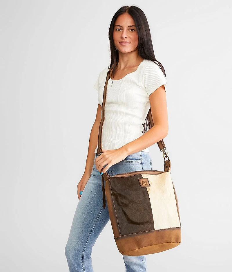 Leather Cowhide Crossbody Purse