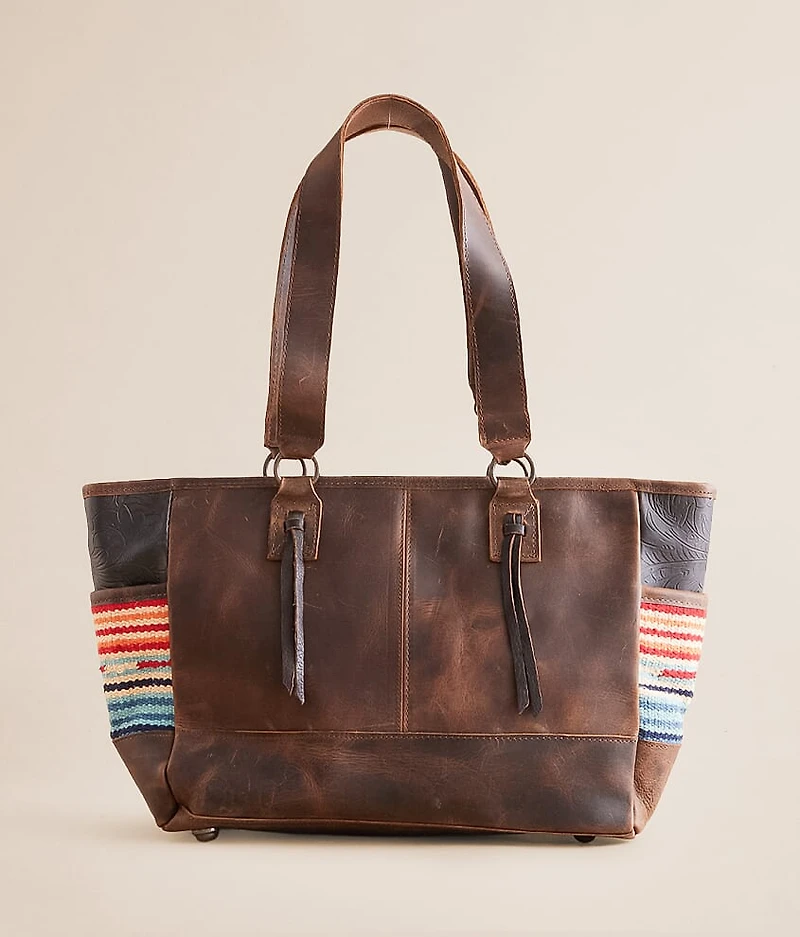 Chaynee Mountain Leather Fringe Tote