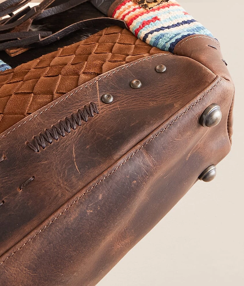 Chaynee Mountain Leather Fringe Tote