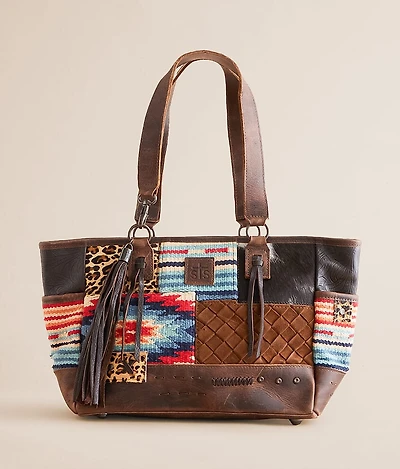 Chaynee Mountain Leather Fringe Tote