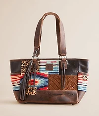 Chaynee Mountain Leather Fringe Tote