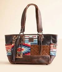 Chaynee Mountain Leather Fringe Tote