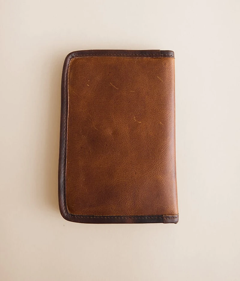 Western Concho Magnetic Leather Wallet